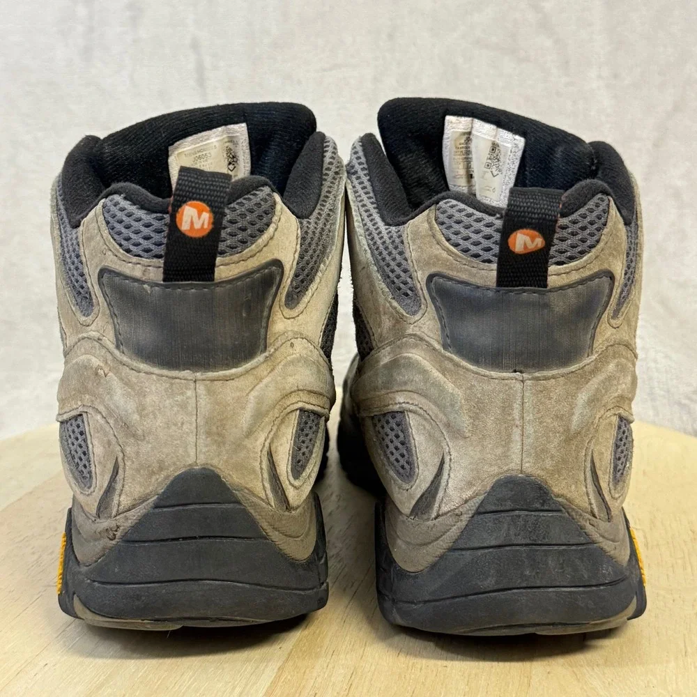 Merrell Moab 2 Mid Waterproof Hiking Boots Mens 10 Earth Brown J06053 Vibram